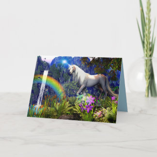Unicorn Dream Greeting Card by Dreamflame 5D Kort