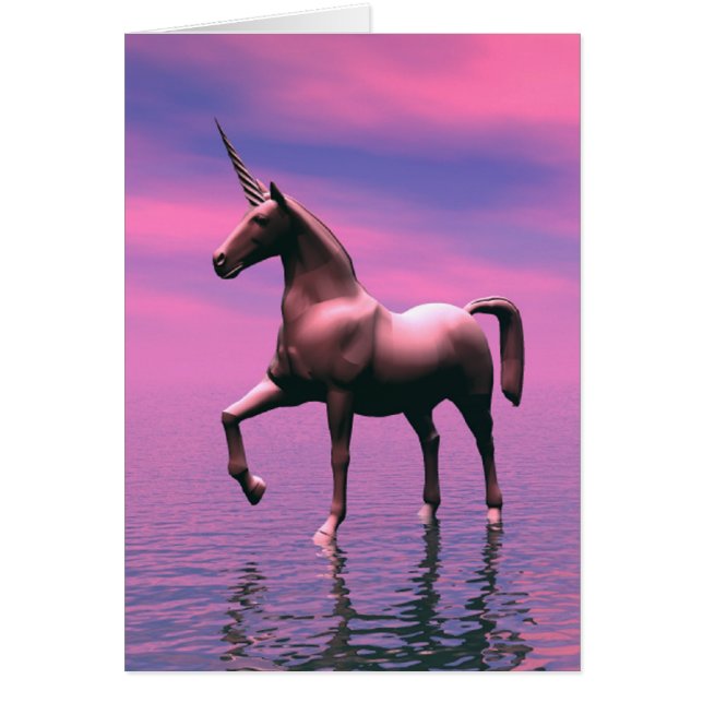 Unicorn Dreams Hälsningskort (Framsidan)