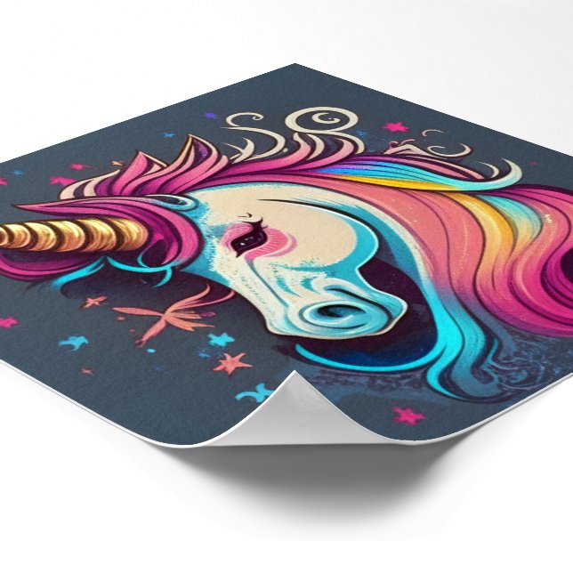 Unicorn Dreams Poster (Hörn)