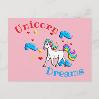 Unicorn Dreams Vykort