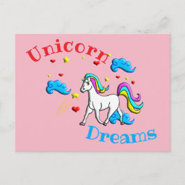 Unicorn Dreams Vykort