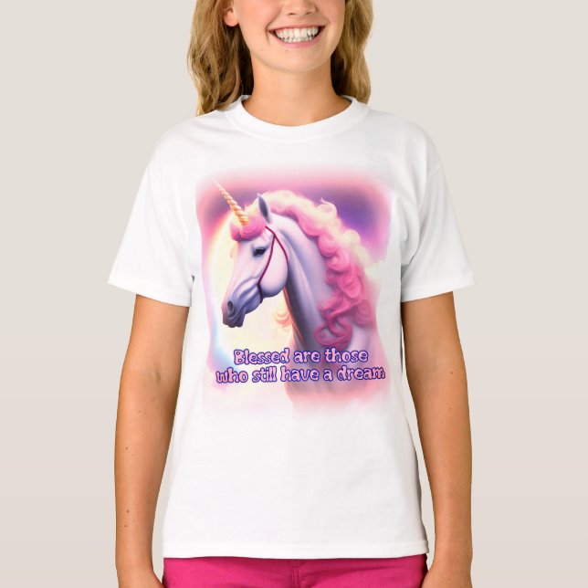 Unicorn-drömmar T Shirt (Framsida)