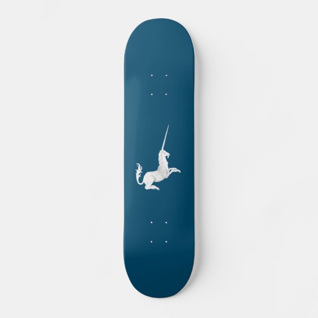 Unicorn - Einhorn Mini Skateboard Bräda 18,5 Cm (Framsida)
