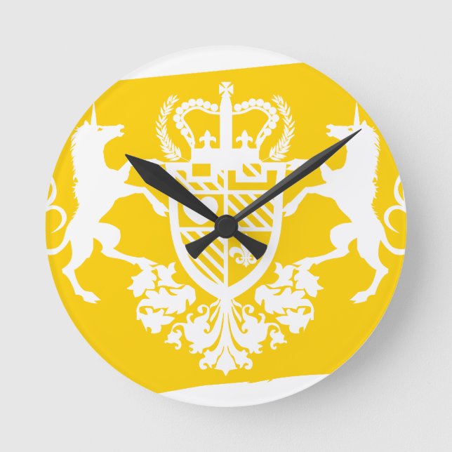 UNICORN_Emblem Rund Klocka (Framsida)