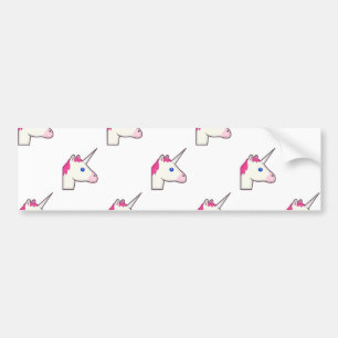 Unicorn emoji bildekal