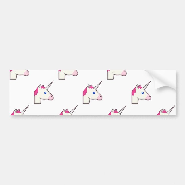 Unicorn emoji bildekal (Framsidan)