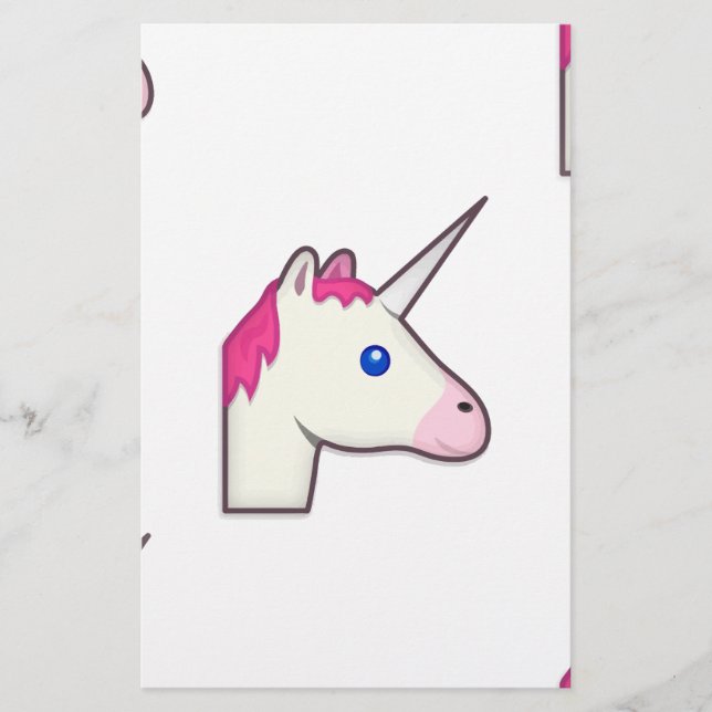 Unicorn emoji brevpapper (Framsida)