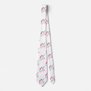 Unicorn emoji herrkläder manar necktie-halsband slips