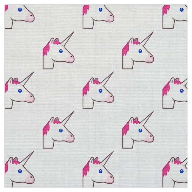 Unicorn emoji-väv tyg (Provkarta)