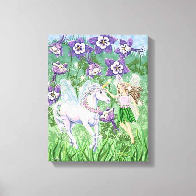 Unicorn Fairy Canvas (Framsida)