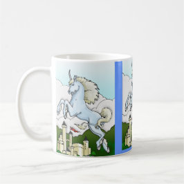 Unicorn & Fairy Castle Barn Drinking Mugg