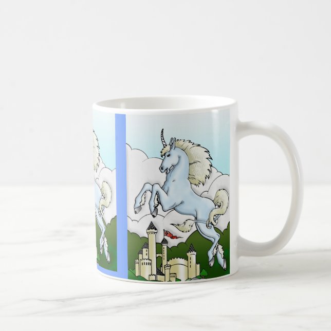 Unicorn & Fairy Castle Barn Drinking Mugg (Höger)