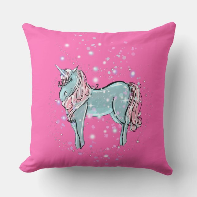Unicorn Fairy Dekorativ kudde (Framsida)