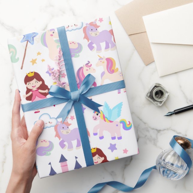 Unicorn Fairy Princess Birthday Presentpapper (Gifting)