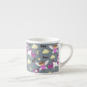 Unicorn Fairy Princess Kid-storleka Mugg Espressomugg