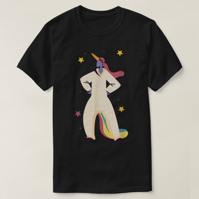 Unicorn Fairy svan T Shirt (Design framsida)