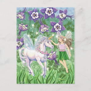 Unicorn Fairy Vykort