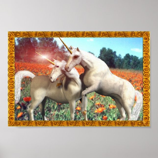 Unicorn Fält Poster (Framsidan)