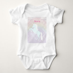 Unicorn fantasi rosa och lila t shirt