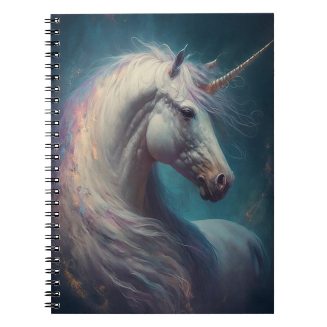 Unicorn Fantasy Art - bärbar dator Anteckningsbok (Framsidan)