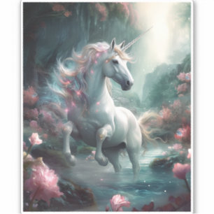 Unicorn Fantasy Art Klistermärken