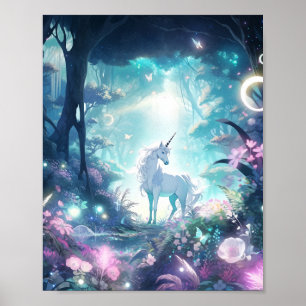 Unicorn Fantasy Art Poster