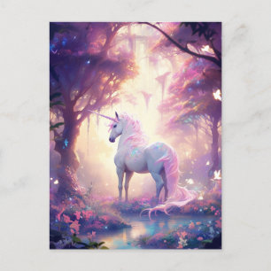 Unicorn Fantasy Art Vykort