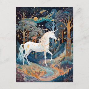 Unicorn Fantasy Art Vykort