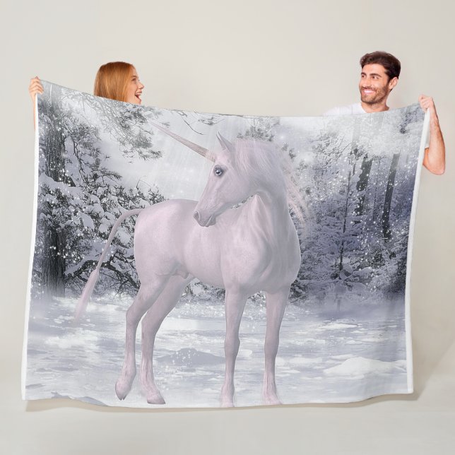 Unicorn Fantasy Flec Blanket Fleecefilt (På plats)