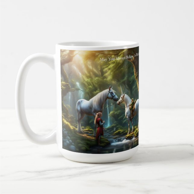 Unicorn Fantasy Kaffemugg (Vänster)