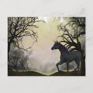 Unicorn Fantasy-vykort Vykort