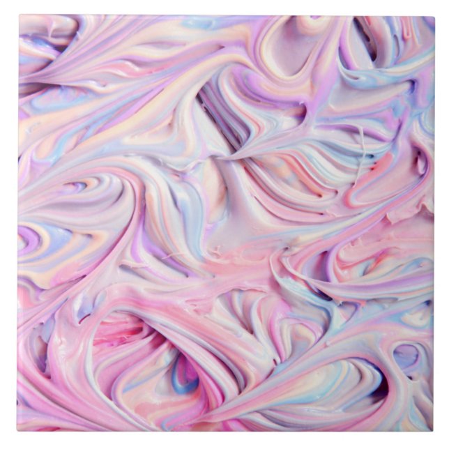 Unicorn färg kakelplatta (Framsidan)