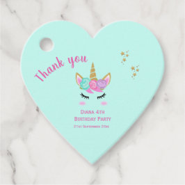 Unicorn Favor-tagg Gåvor Etiketter