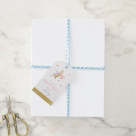 Unicorn-favorittaggar Presentetikett