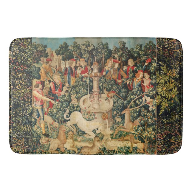 UNICORN FINNS/Fontän och andra djur Badrumsmatta (Framsidan)