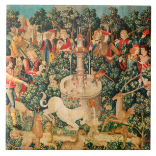 UNICORN FINNS/Fontän och andra djur Kakelplatta