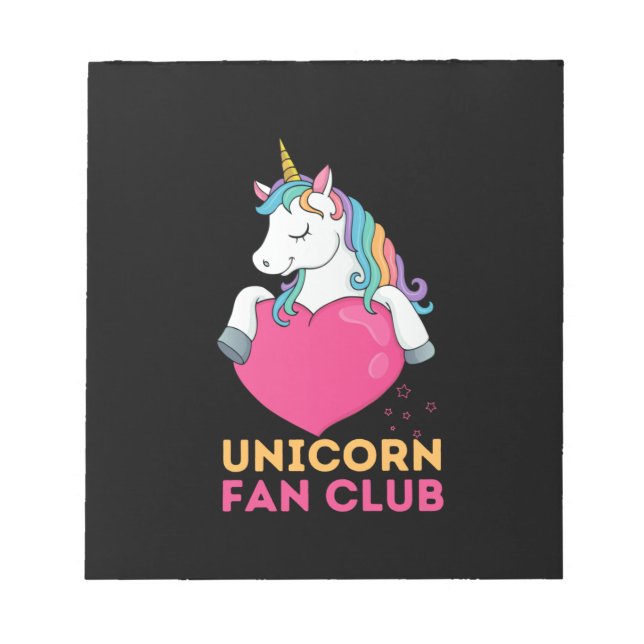 Unicorn Fläkt Klubb Anteckningsblock (Framsida)