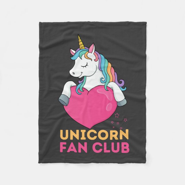 Unicorn Fläkt Klubb Kids Fleecefilt (Framsidan)