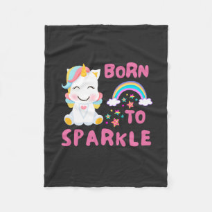 Unicorn Fläkt Klubb Magic Kids Fleecefilt