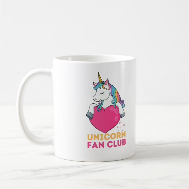 Unicorn fläkt klubb Mugg (Vänster)