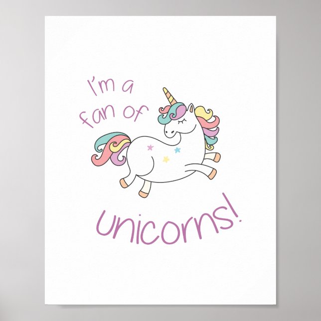 Unicorn Fläkt Poster (Framsidan)