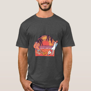 Unicorn Flamingo Beach T Shirt