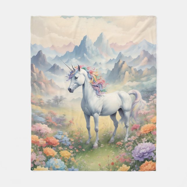 Unicorn Fleece Blanket (Framsidan)