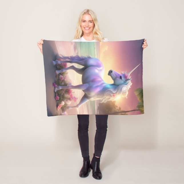 Unicorn Fleece Blanket, 30" x40" (På plats)
