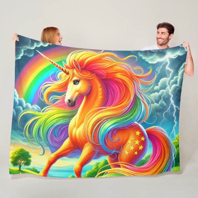 Unicorn Fleecefilt (På plats)