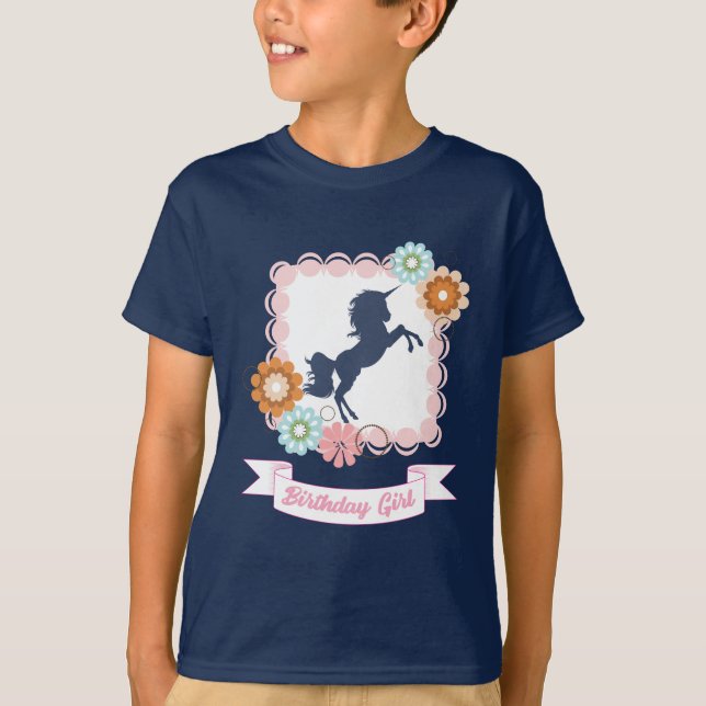 Unicorn Flick kalas T Shirt (Framsida)