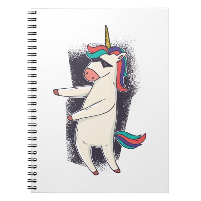 Unicorn Floss Dance Anteckningsbok (Framsidan)
