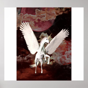 Unicorn-flygning Poster