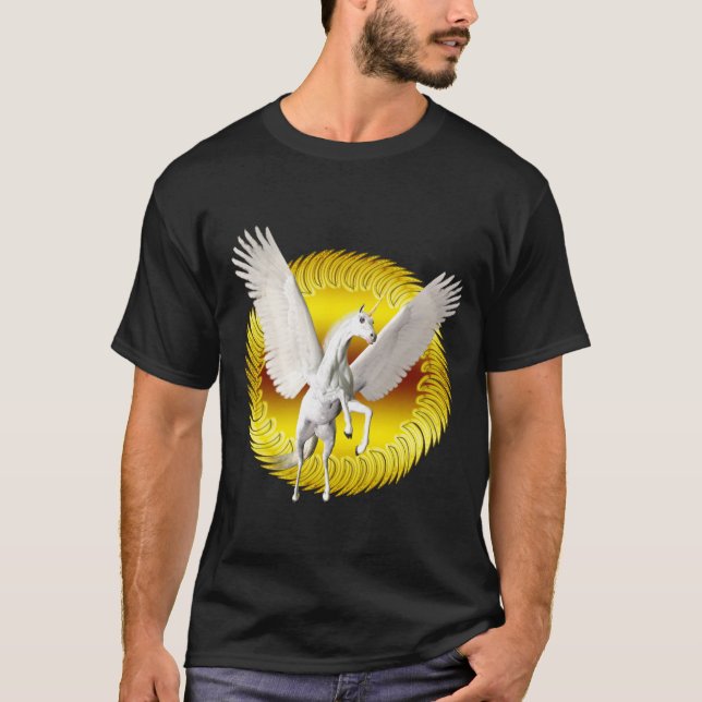 Unicorn-flygning T-shirt (Framsida)