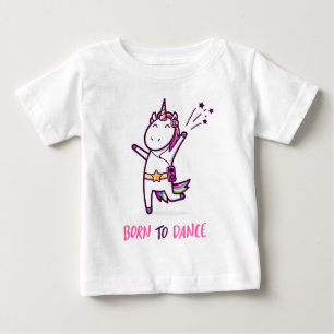 Unicorn född till döds t shirt